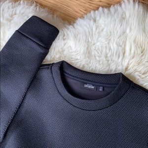 Kate Spade Saturday Mesh Sweatshirt Small Black